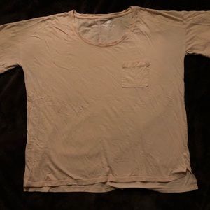 Peach “boyfriend” tee